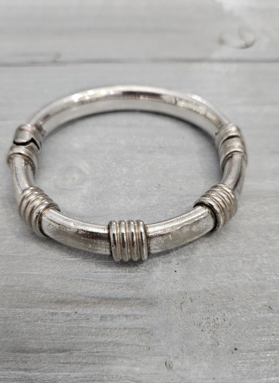 Sterling Silver Italy Clamper Bracelet 41.5g